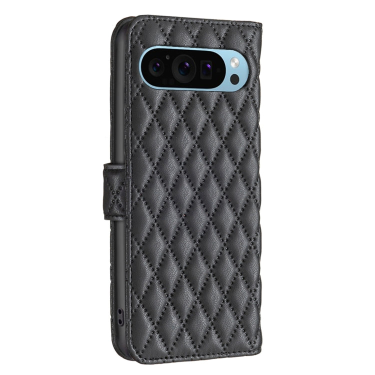 For Google Pixel 9 Diamond Lattice Wallet Leather Flip Phone Case(Black) by buy2fix