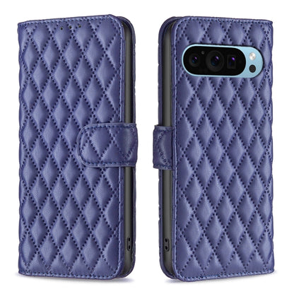 For Google Pixel 9 Diamond Lattice Wallet Leather Flip Phone Case(Blue) by buy2fix
