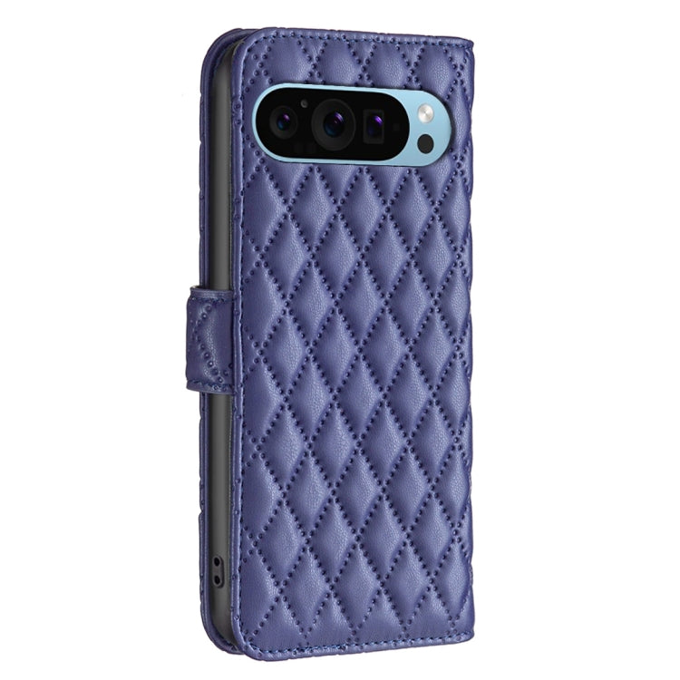 For Google Pixel 9 Diamond Lattice Wallet Leather Flip Phone Case(Blue) by buy2fix