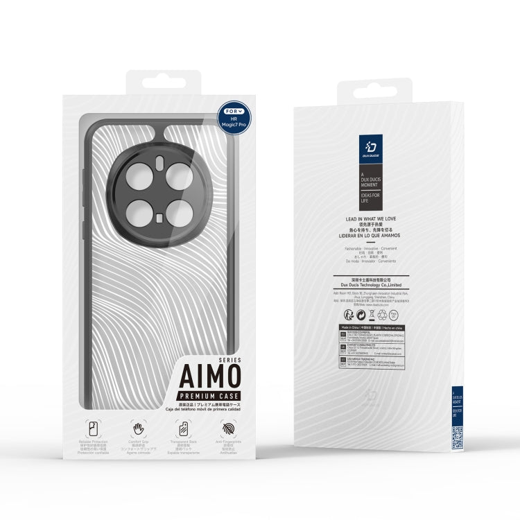 For Honor Magic7 Pro DUX DUCIS Aimo Series TPU + PC Frosted Feel Phone Case(Black) - Honor Cases by DUX DUCIS | Online Shopping UK | buy2fix