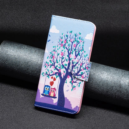 For Xiaomi Redmi Note 13 Pro 4G Global Colored Drawing Pattern Leather Phone Case(Owl) - Xiaomi Cases by buy2fix | Online Shopping UK | buy2fix