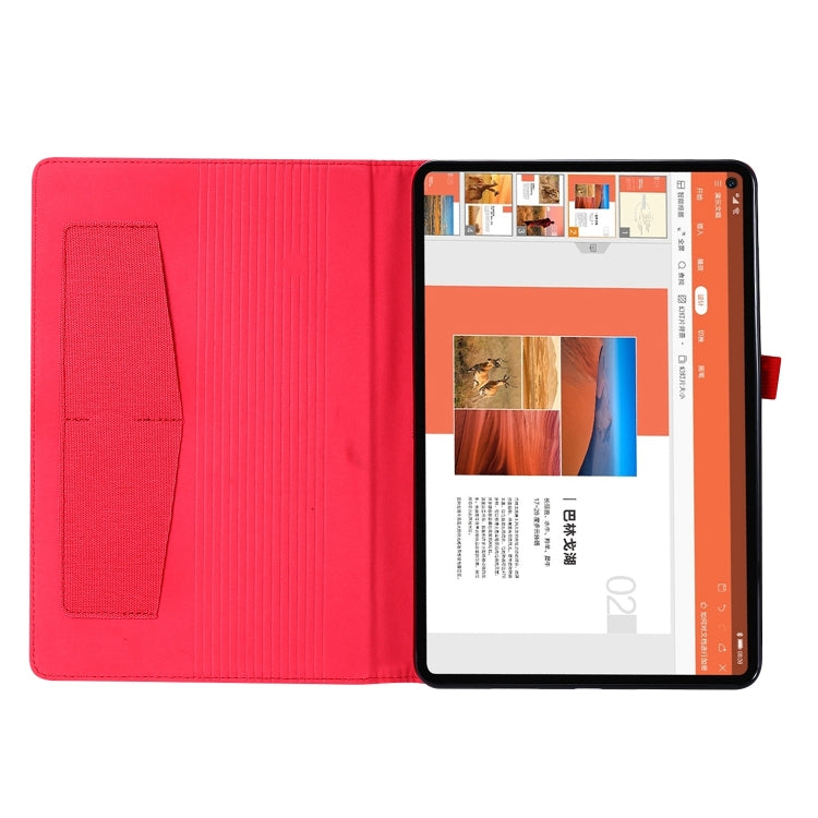 For Huawei MatePad SE 11 2024 Fabric Leather Tablet Case(Red) - Huawei by buy2fix | Online Shopping UK | buy2fix