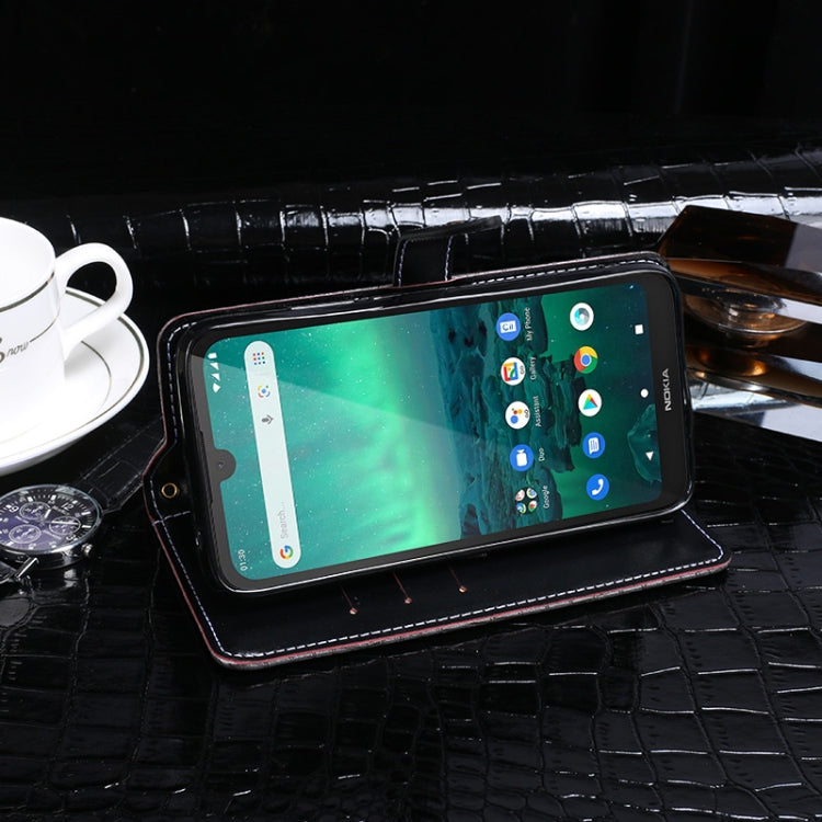For Nokia 1.3 idewei Crocodile Texture Horizontal Flip Leather Case with Holder & Card Slots & Wallet(Navy Blue) - Nokia Cases by idewei | Online Shopping UK | buy2fix