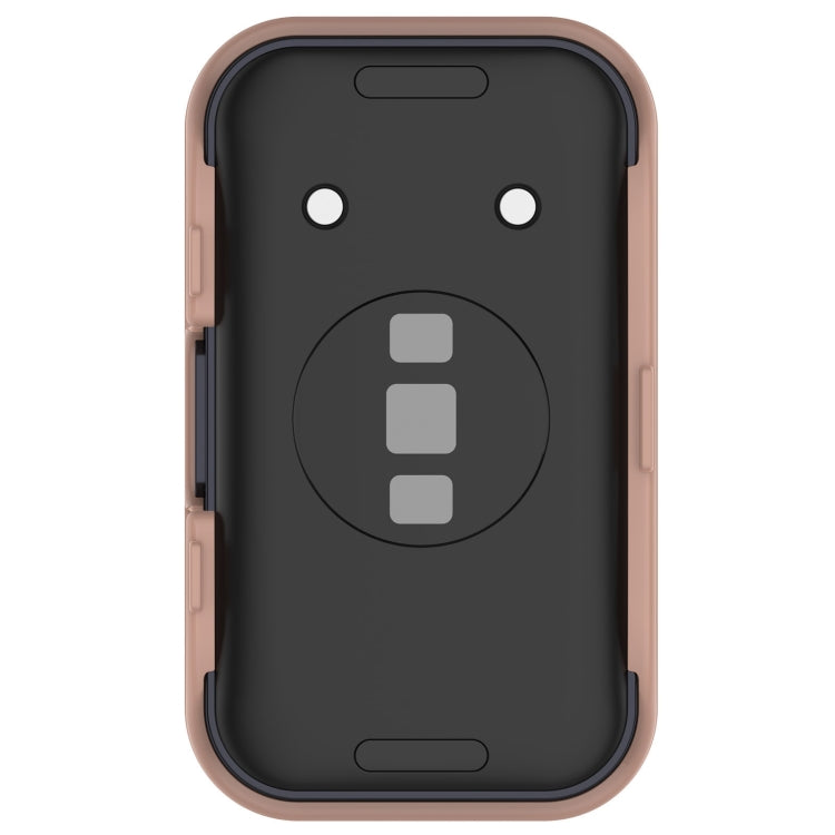 For Huawei Band 10 / 9 / 8 PC + Tempered Film Integrated Protective Watch Case(Pink) by buy2fix