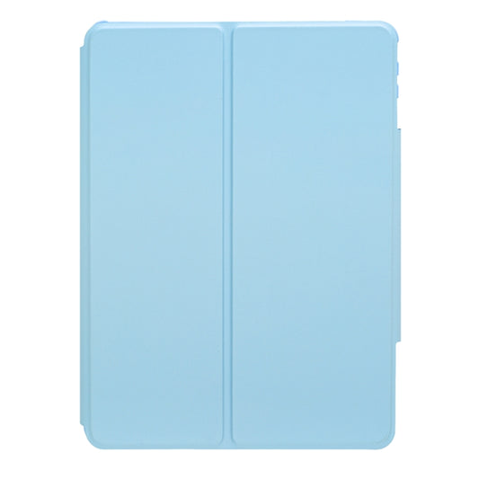 For iPad 11 2025 / 10th Gen 10.9 2022 F10B-A 360 Rotation Acrylic Transparent Bluetooth Keyboard Leather Case With Touch Control(Blue) - Universal by buy2fix | Online Shopping UK | buy2fix