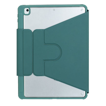 For iPad 11 2025 / 10th Gen 10.9 2022 F10B-AS 360 Rotation Acrylic Transparent Bluetooth Keyboard Leather Case With Touch Control / Backlight(Green) - Universal by buy2fix | Online Shopping UK | buy2fix