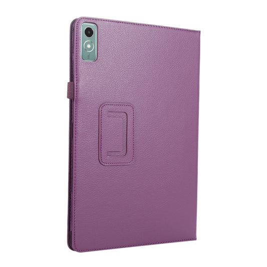 For Lenovo Xiaoxin Pad 11 2024 / M11 Litchi Texture Leather Tablet Case(Purple) - Lenovo by buy2fix | Online Shopping UK | buy2fix