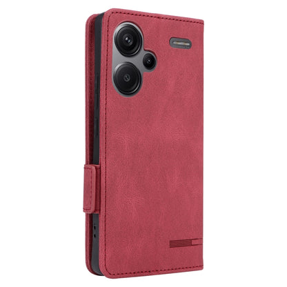 For Xiaomi Redmi Note 13 Pro+ 5G Magnetic Clasp Leather Phone Case(Red) - Xiaomi Cases by buy2fix | Online Shopping UK | buy2fix