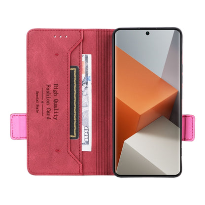For Xiaomi Redmi Note 13 Pro+ 5G Magnetic Clasp Leather Phone Case(Red) - Xiaomi Cases by buy2fix | Online Shopping UK | buy2fix
