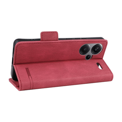 For Xiaomi Redmi Note 13 Pro+ 5G Magnetic Clasp Leather Phone Case(Red) - Xiaomi Cases by buy2fix | Online Shopping UK | buy2fix