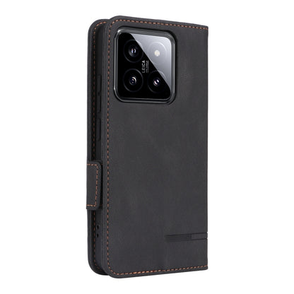 For Xiaomi 14 Magnetic Clasp Leather Phone Case(Black) - Xiaomi Cases by buy2fix | Online Shopping UK | buy2fix