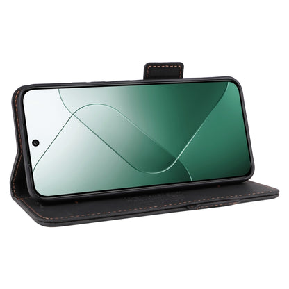 For Xiaomi 14 Magnetic Clasp Leather Phone Case(Black) - Xiaomi Cases by buy2fix | Online Shopping UK | buy2fix