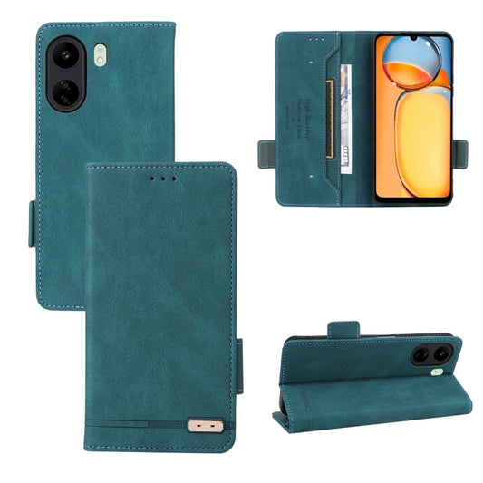 For Xiaomi Redmi 13C Magnetic Clasp Leather Phone Case(Green) by buy2fix