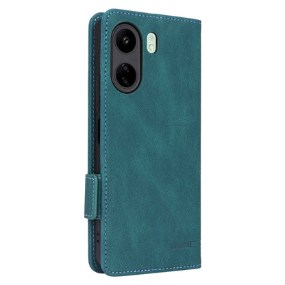 For Xiaomi Redmi 13C Magnetic Clasp Leather Phone Case(Green) by buy2fix