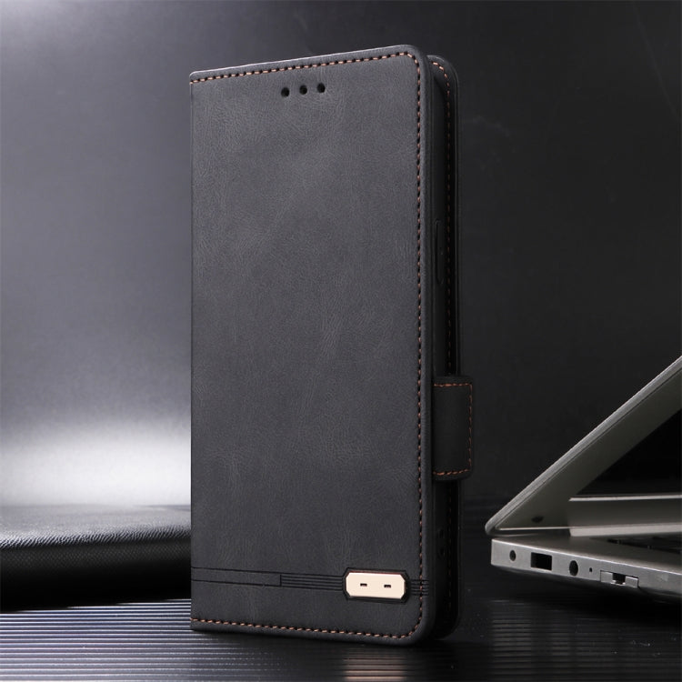 For Xiaomi Redmi K70E 5G Magnetic Clasp Leather Phone Case(Black) - Xiaomi Cases by buy2fix | Online Shopping UK | buy2fix