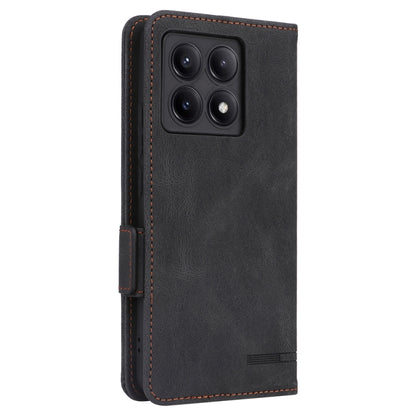 For Xiaomi Redmi K70E 5G Magnetic Clasp Leather Phone Case(Black) - Xiaomi Cases by buy2fix | Online Shopping UK | buy2fix