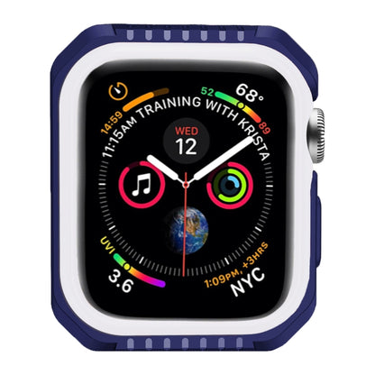 For Apple Watch Series Series 3 & 2 & 1 42mm Shockproof Two Color Protective Case(Blue White) by buy2fix