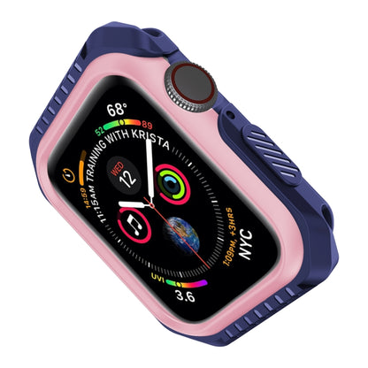For Apple Watch Series 3 & 2 & 1 42mm Shockproof Two Color Protective Case(Blue Pink) by buy2fix