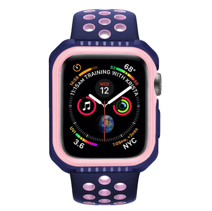 For Apple Watch Series 3 & 2 & 1 42mm Shockproof Two Color Protective Case(Blue Pink) by buy2fix