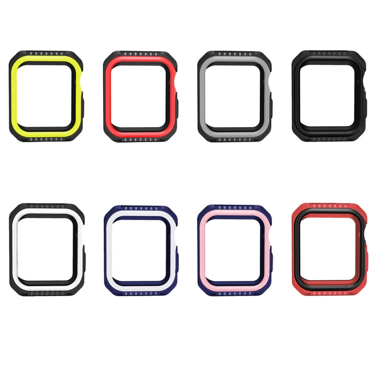 For Apple Watch Series 3 & 2 & 1 42mm Shockproof Two Color Protective Case(Blue Pink) by buy2fix