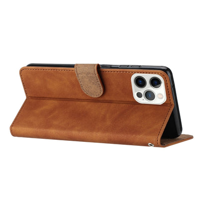 For iPhone 16 Pro Max Seven Butterflies Embossed Leather Phone Case(Brown) by buy2fix