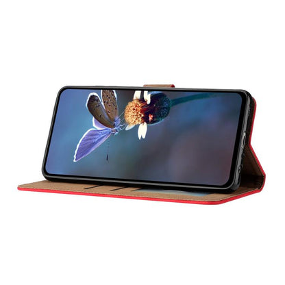 For iPhone 16e Seven Butterflies Embossed Leather Phone Case(Red) - iPhone 16e Cases by buy2fix | Online Shopping UK | buy2fix