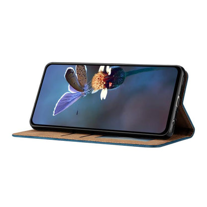 For iPhone 16e Seven Butterflies Embossed Leather Phone Case(Blue) - iPhone 16e Cases by buy2fix | Online Shopping UK | buy2fix