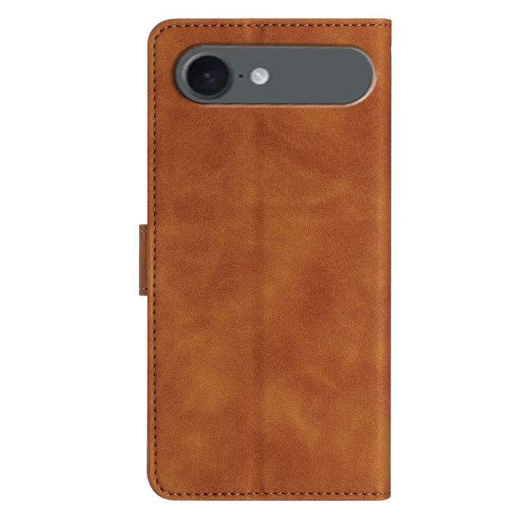 For iPhone Air Seven Butterflies Embossed Leather Phone Case(Brown) - iPhone Air Cases by buy2fix | Online Shopping UK | buy2fix