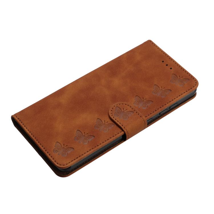 For iPhone Air Seven Butterflies Embossed Leather Phone Case(Brown) - iPhone Air Cases by buy2fix | Online Shopping UK | buy2fix