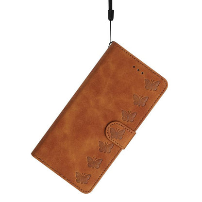 For iPhone Air Seven Butterflies Embossed Leather Phone Case(Brown) - iPhone Air Cases by buy2fix | Online Shopping UK | buy2fix