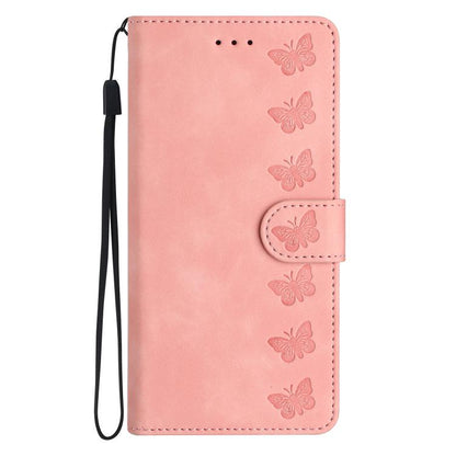 For iPhone Air Seven Butterflies Embossed Leather Phone Case(Pink) - iPhone Air Cases by buy2fix | Online Shopping UK | buy2fix