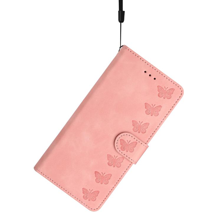 For iPhone Air Seven Butterflies Embossed Leather Phone Case(Pink) - iPhone Air Cases by buy2fix | Online Shopping UK | buy2fix