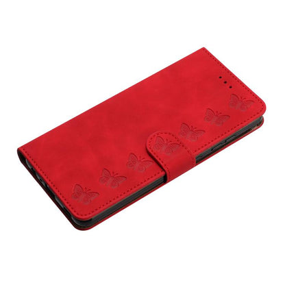 For iPhone Air Seven Butterflies Embossed Leather Phone Case(Red) - iPhone Air Cases by buy2fix | Online Shopping UK | buy2fix