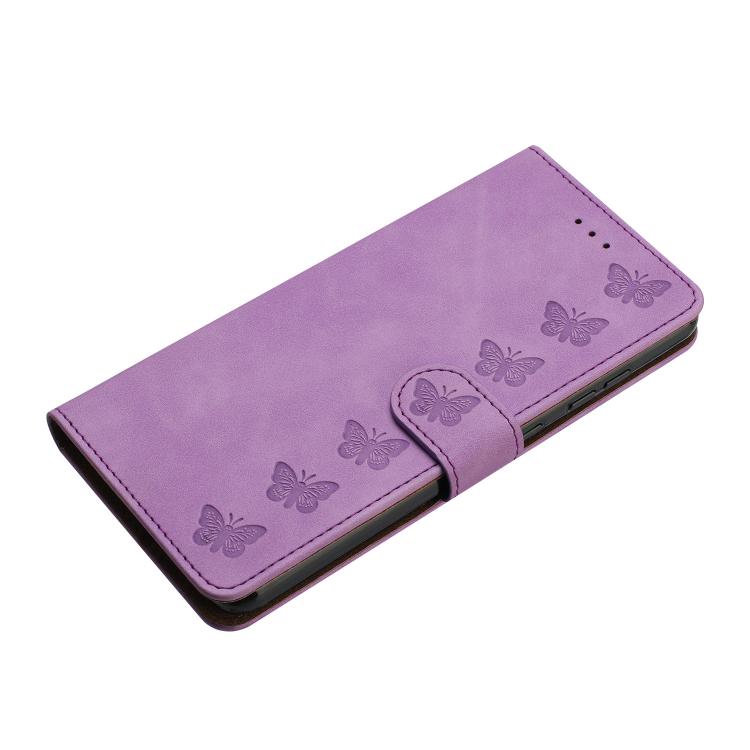 For iPhone Air Seven Butterflies Embossed Leather Phone Case(Purple) - iPhone Air Cases by buy2fix | Online Shopping UK | buy2fix
