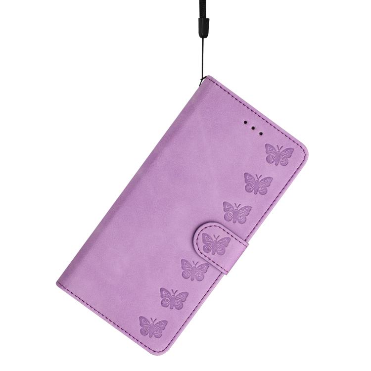 For iPhone Air Seven Butterflies Embossed Leather Phone Case(Purple) - iPhone Air Cases by buy2fix | Online Shopping UK | buy2fix