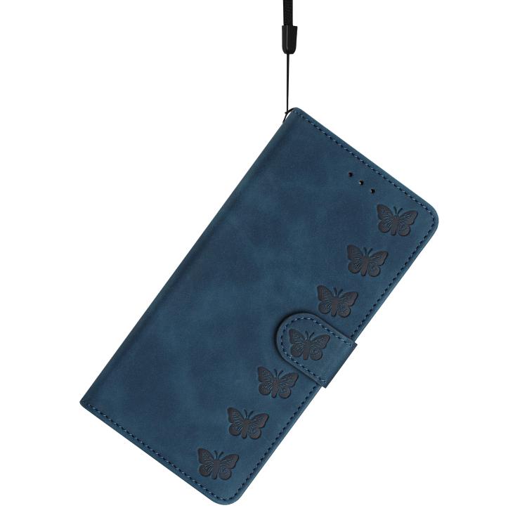 For iPhone Air Seven Butterflies Embossed Leather Phone Case(Blue) - iPhone Air Cases by buy2fix | Online Shopping UK | buy2fix