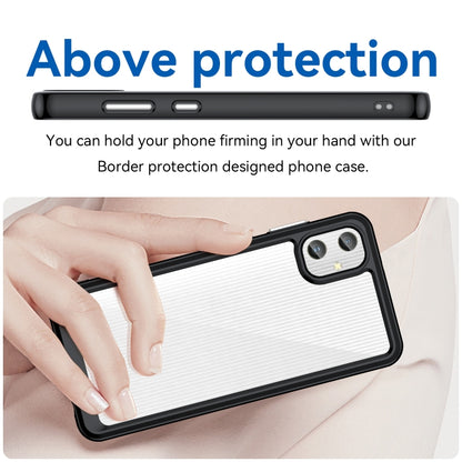 For Samsung Galaxy A05 Colorful Series Acrylic + TPU Phone Case(Black) by buy2fix