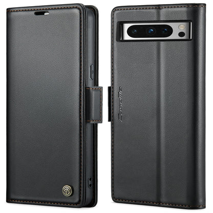 For Google Pixel 8 Pro CaseMe 023 Butterfly Buckle Litchi Texture RFID Anti-theft Leather Phone Case(Black) - Google Cases by CaseMe | Online Shopping UK | buy2fix