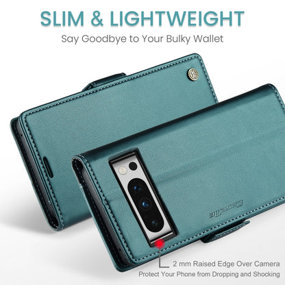 For Google Pixel 8 Pro CaseMe 023 Butterfly Buckle Litchi Texture RFID Anti-theft Leather Phone Case(Pearly Blue) - Google Cases by CaseMe | Online Shopping UK | buy2fix
