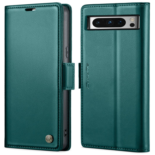 For Google Pixel 8 Pro CaseMe 023 Butterfly Buckle Litchi Texture RFID Anti-theft Leather Phone Case(Pearly Blue) - Google Cases by CaseMe | Online Shopping UK | buy2fix