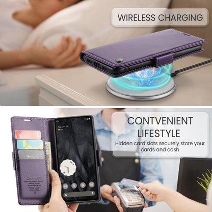 For Google Pixel 8 Pro CaseMe 023 Butterfly Buckle Litchi Texture RFID Anti-theft Leather Phone Case(Pearly Purple) - Google Cases by CaseMe | Online Shopping UK | buy2fix