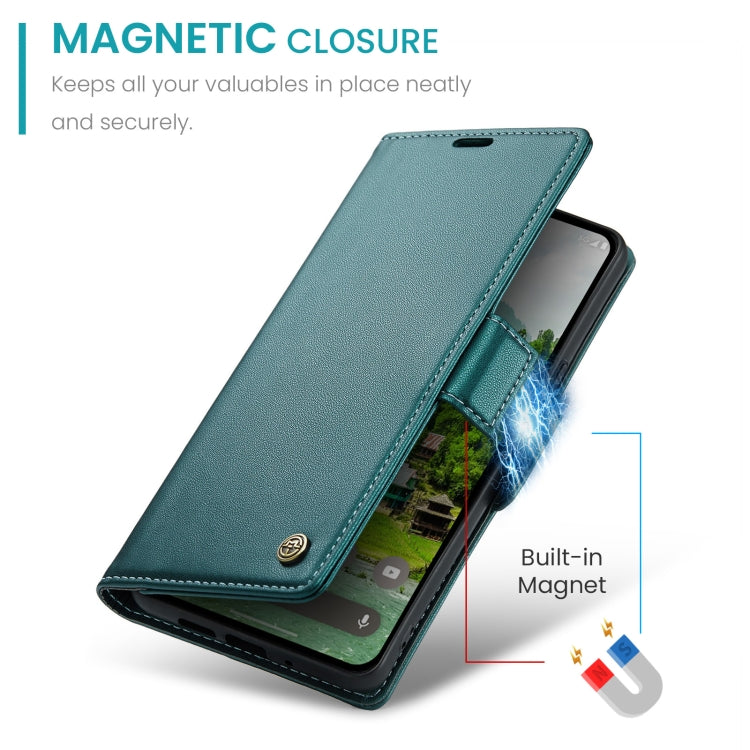 For Google Pixel 10 Pro XL / 9 Pro XL CaseMe 023 Butterfly Buckle Litchi Texture RFID Anti-theft Leather Phone Case(Pearly Blue) - Google Cases by CaseMe | Online Shopping UK | buy2fix
