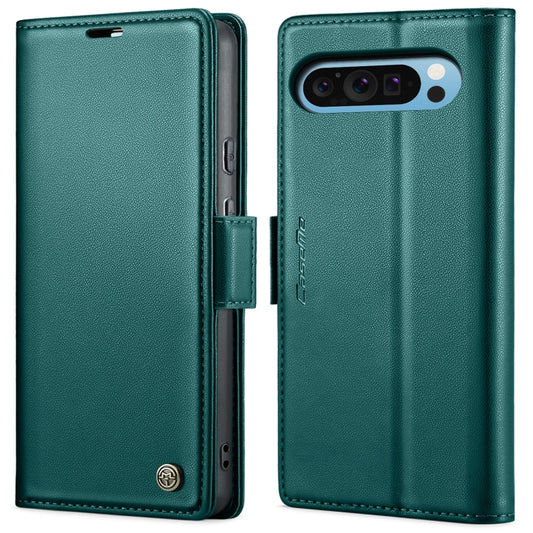 For Google Pixel 10 Pro XL / 9 Pro XL CaseMe 023 Butterfly Buckle Litchi Texture RFID Anti-theft Leather Phone Case(Pearly Blue) - Google Cases by CaseMe | Online Shopping UK | buy2fix