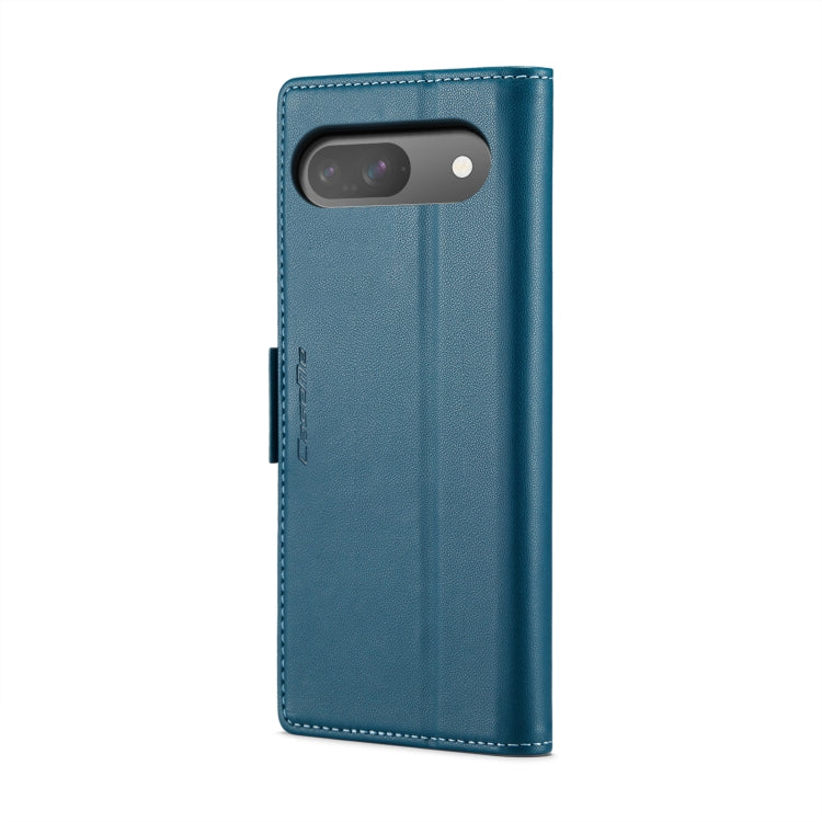 For Google Pixel 10 / 10 Pro / 9 CaseMe 023 Butterfly Buckle Litchi Texture RFID Anti-theft Leather Phone Case(Blue) - Google Cases by CaseMe | Online Shopping UK | buy2fix