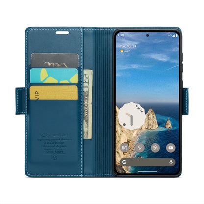 For Google Pixel 10 / 10 Pro / 9 CaseMe 023 Butterfly Buckle Litchi Texture RFID Anti-theft Leather Phone Case(Blue) - Google Cases by CaseMe | Online Shopping UK | buy2fix