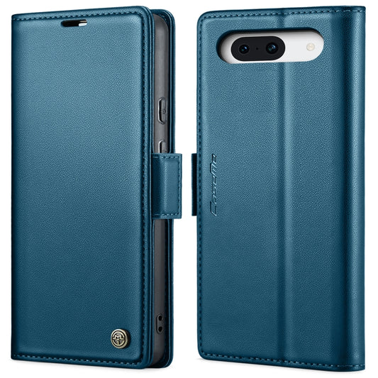 For Google Pixel 10 / 10 Pro / 9 CaseMe 023 Butterfly Buckle Litchi Texture RFID Anti-theft Leather Phone Case(Blue) - Google Cases by CaseMe | Online Shopping UK | buy2fix