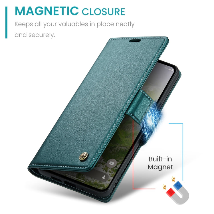 For Google Pixel 10 / 10 Pro / 9 CaseMe 023 Butterfly Buckle Litchi Texture RFID Anti-theft Leather Phone Case(Pearly Blue) - Google Cases by CaseMe | Online Shopping UK | buy2fix