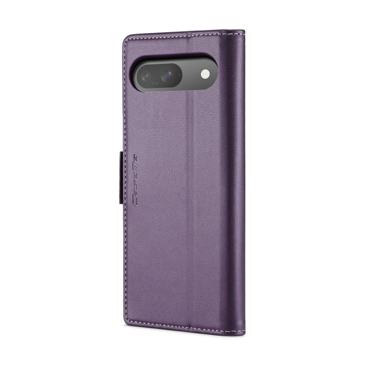 For Google Pixel 10 / 10 Pro / 9 CaseMe 023 Butterfly Buckle Litchi Texture RFID Anti-theft Leather Phone Case(Pearly Purple) - Google Cases by CaseMe | Online Shopping UK | buy2fix