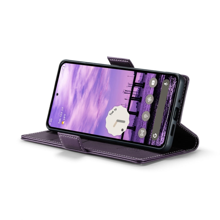 For Google Pixel 10 / 10 Pro / 9 CaseMe 023 Butterfly Buckle Litchi Texture RFID Anti-theft Leather Phone Case(Pearly Purple) - Google Cases by CaseMe | Online Shopping UK | buy2fix
