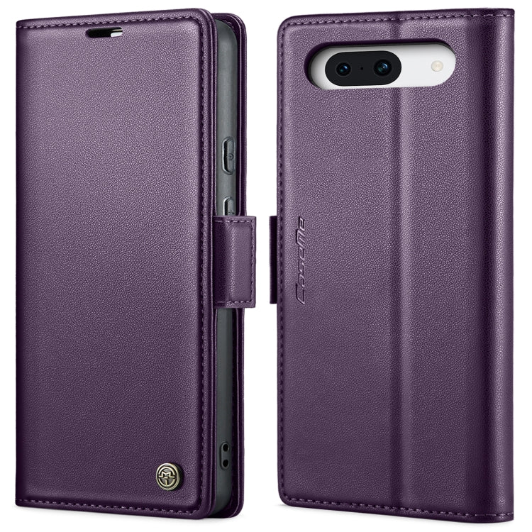 For Google Pixel 10 / 10 Pro / 9 CaseMe 023 Butterfly Buckle Litchi Texture RFID Anti-theft Leather Phone Case(Pearly Purple) - Google Cases by CaseMe | Online Shopping UK | buy2fix